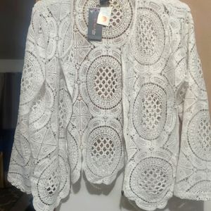 White lace jacket
